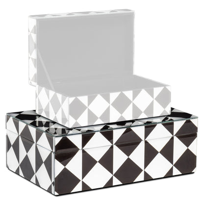 Richmond Möbel | Aufbewahrungsbox Silas | Black-white
