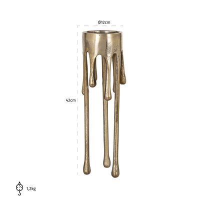 Richmond Möbel | Kerzenhalter Lorin | Brushed-gold