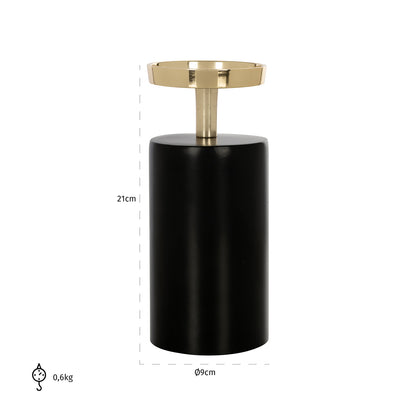 Richmond Möbel | Kerzenhalter Caya | Black-gold