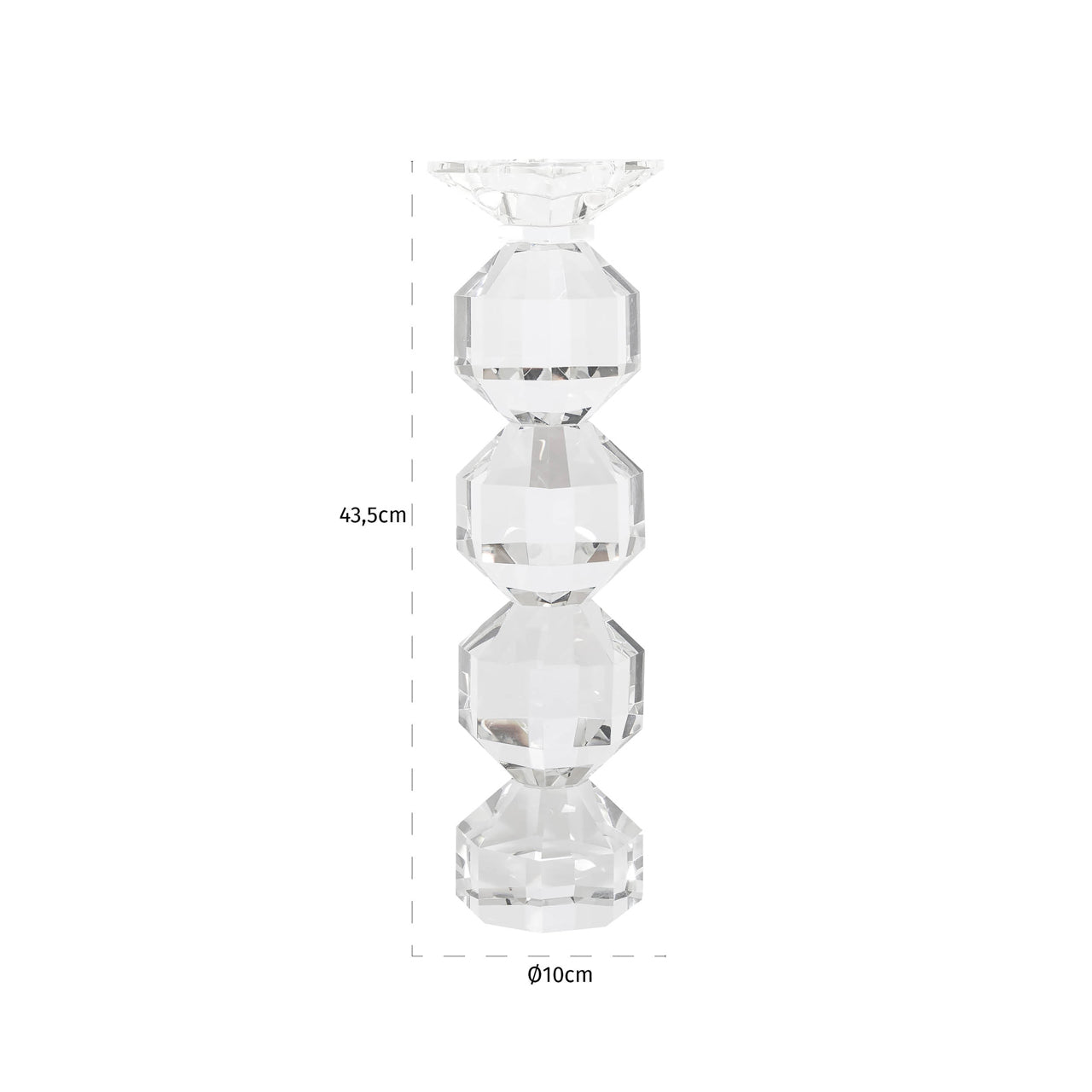 Richmond Möbel | Kerzenhalter Safia | Clear-transparent