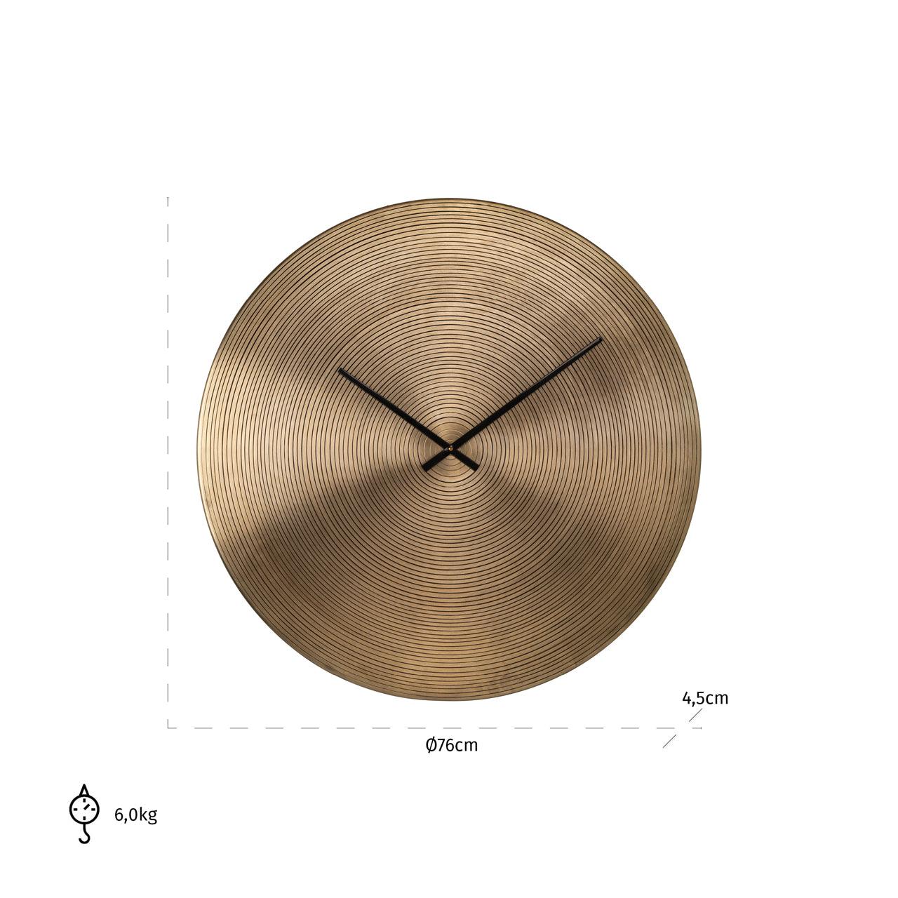 Richmond Möbel | Uhr Aden | Gold