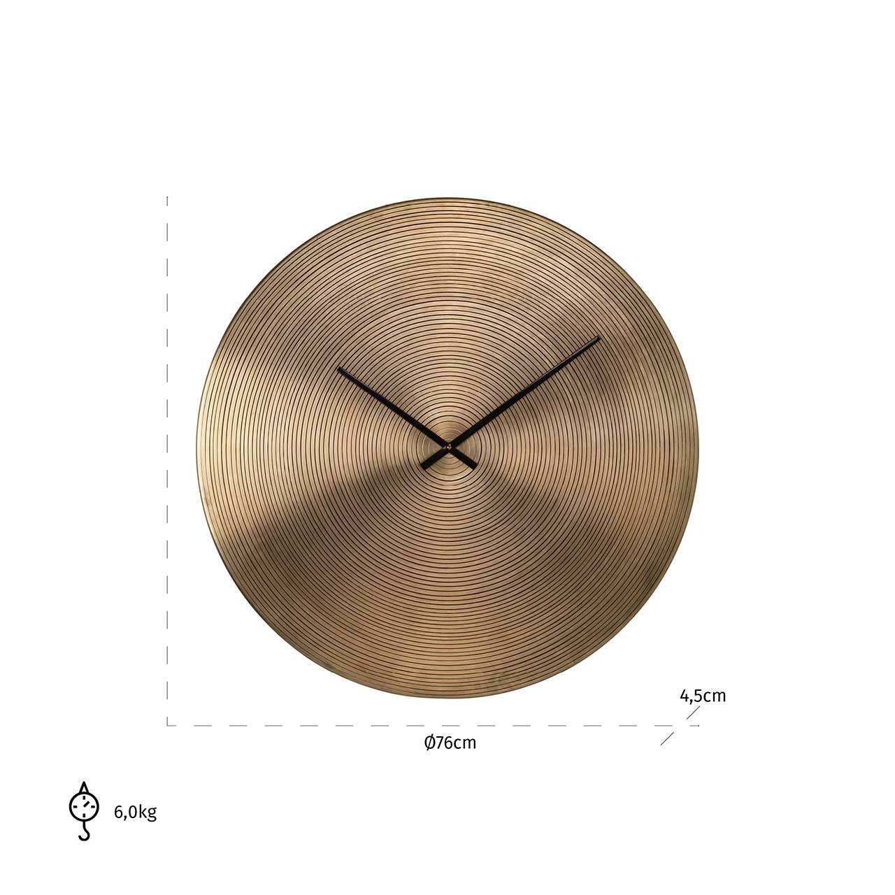 Richmond Möbel | Uhr Aden | Gold