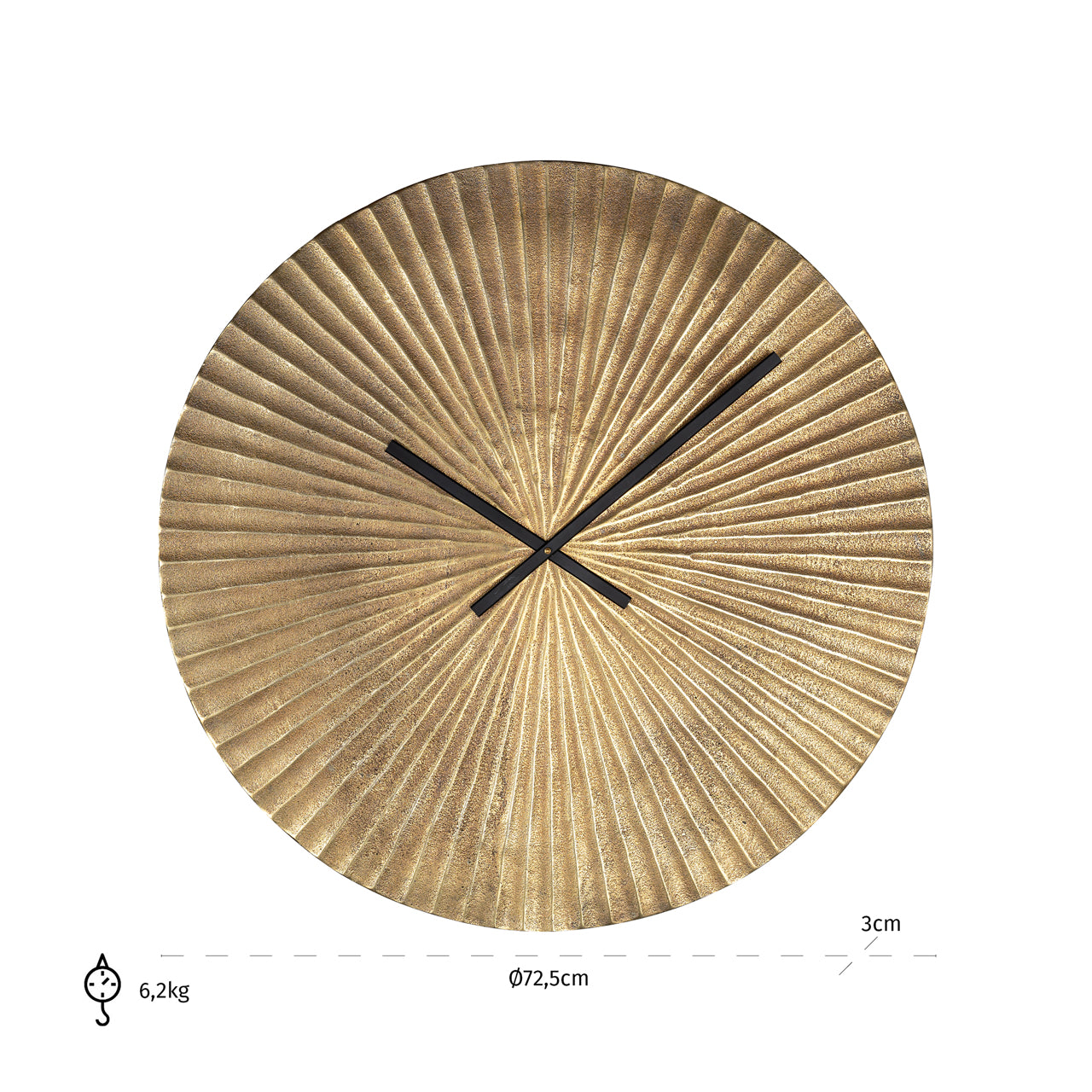 Richmond Möbel | Uhr Mace | Gold