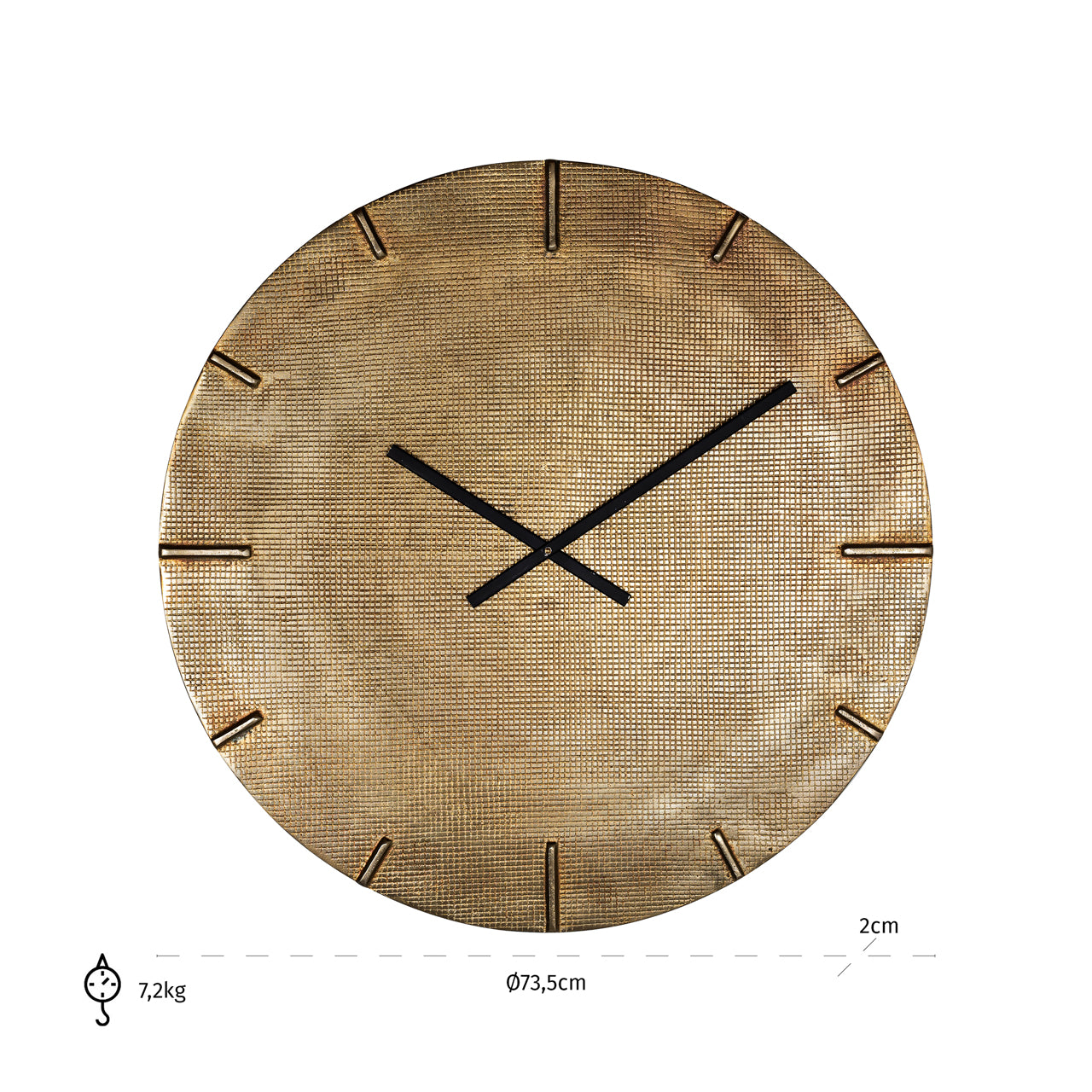 Richmond Möbel | Uhr Zane | Gold