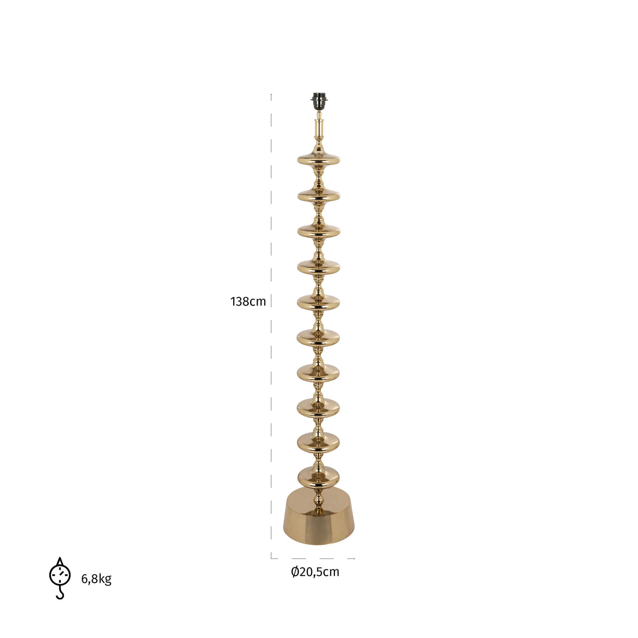 Richmond Möbel | Stehlampe Jane | Gold