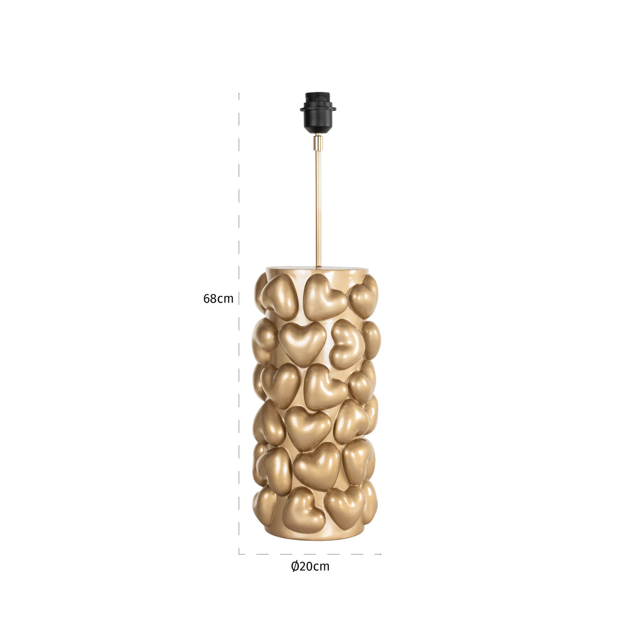Richmond Möbel | Tischlampe Nancy | Gold