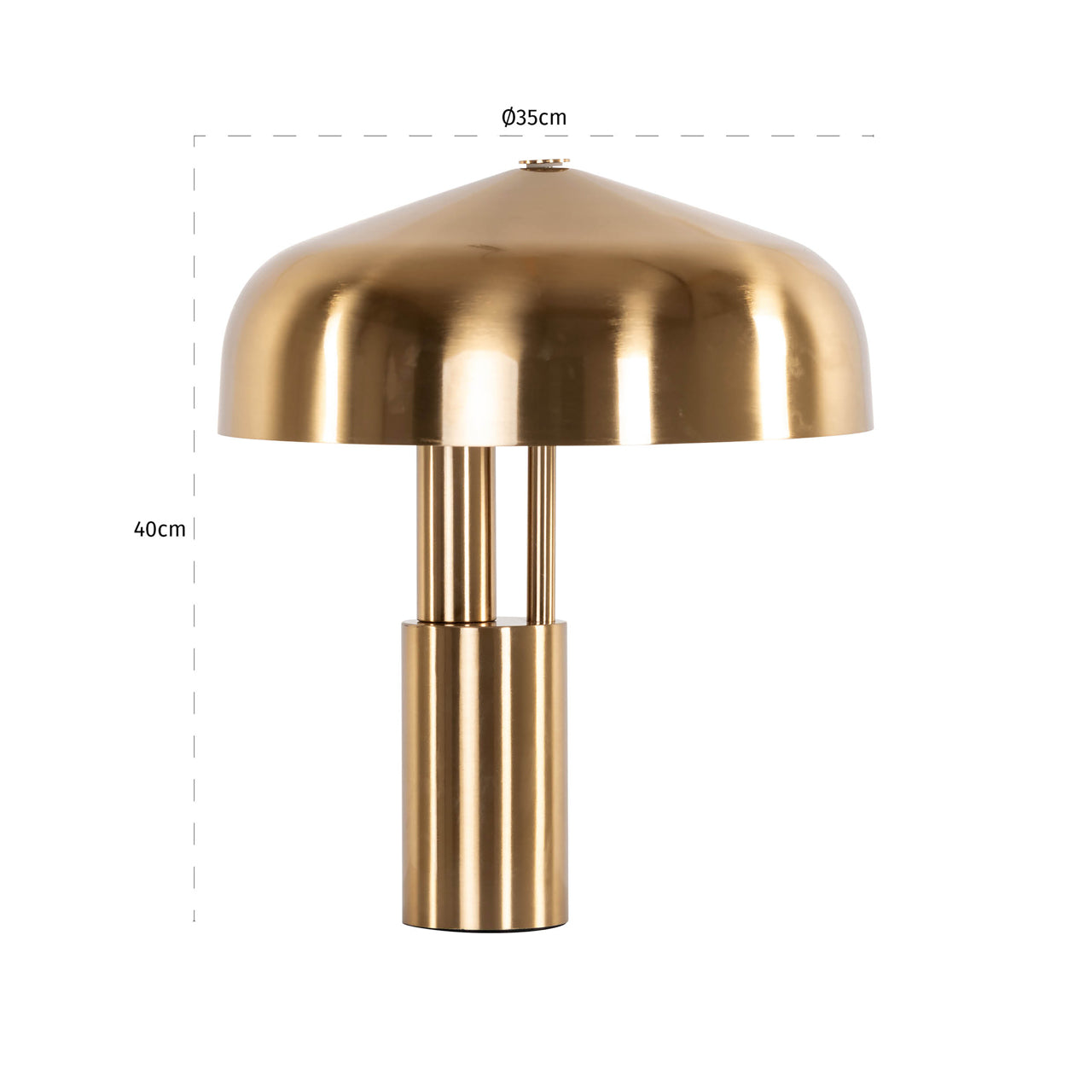 Richmond Möbel | Tischlampe Linzy | Brushed-gold