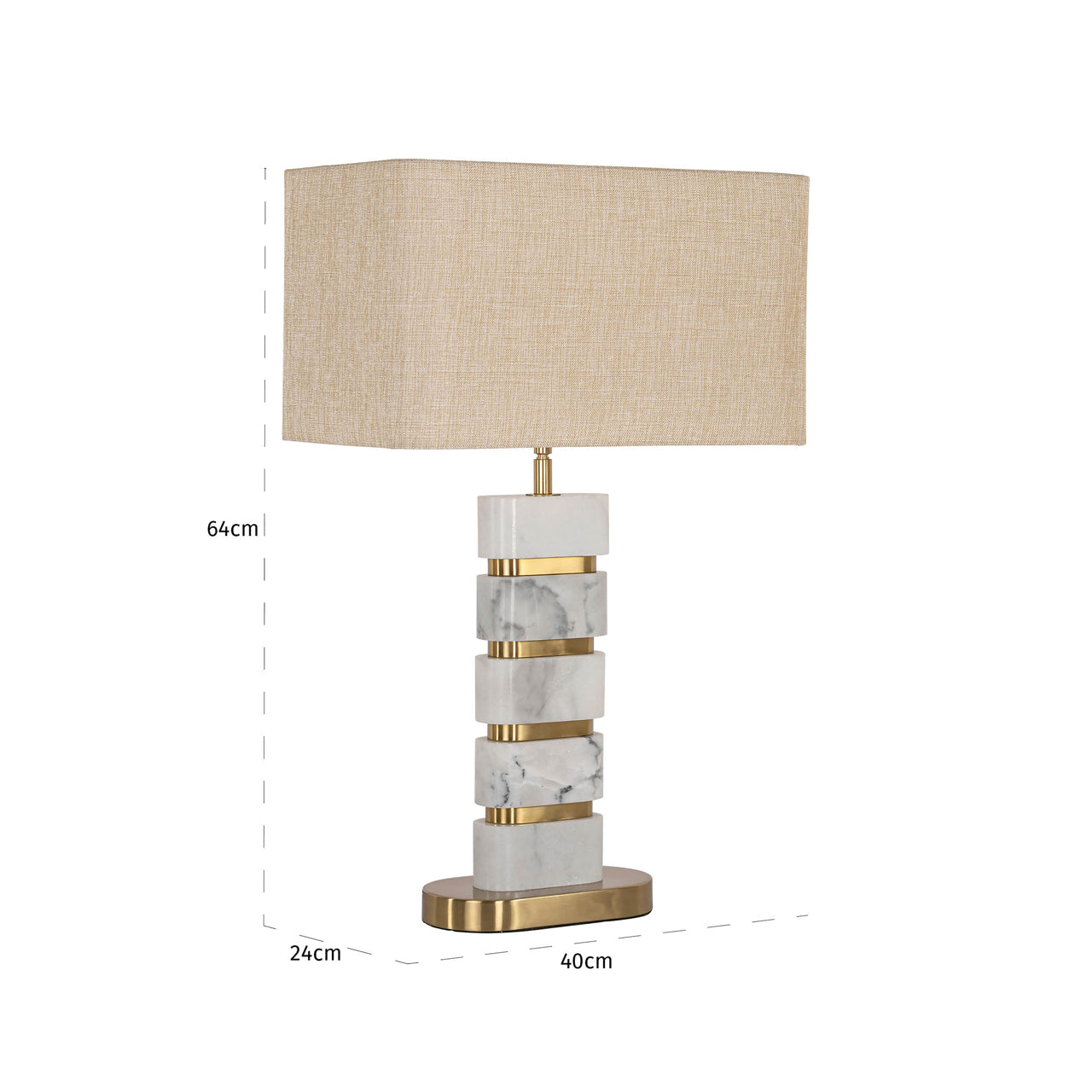 Richmond Möbel | Tischlampe Lenore | Gold