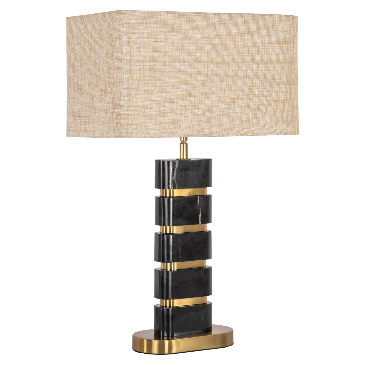 Richmond Möbel | Tischlampe Levina | Black-gold