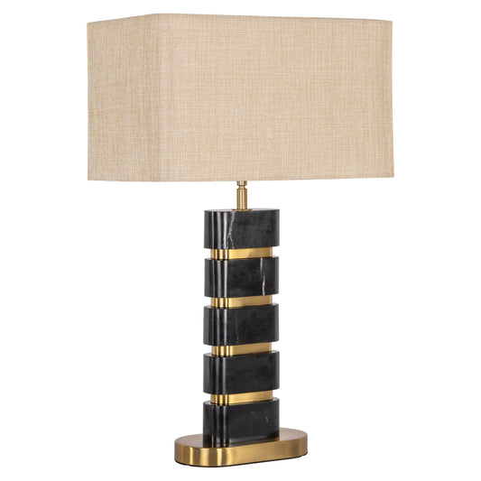 Richmond Möbel | Tischlampe Levina | Black-gold