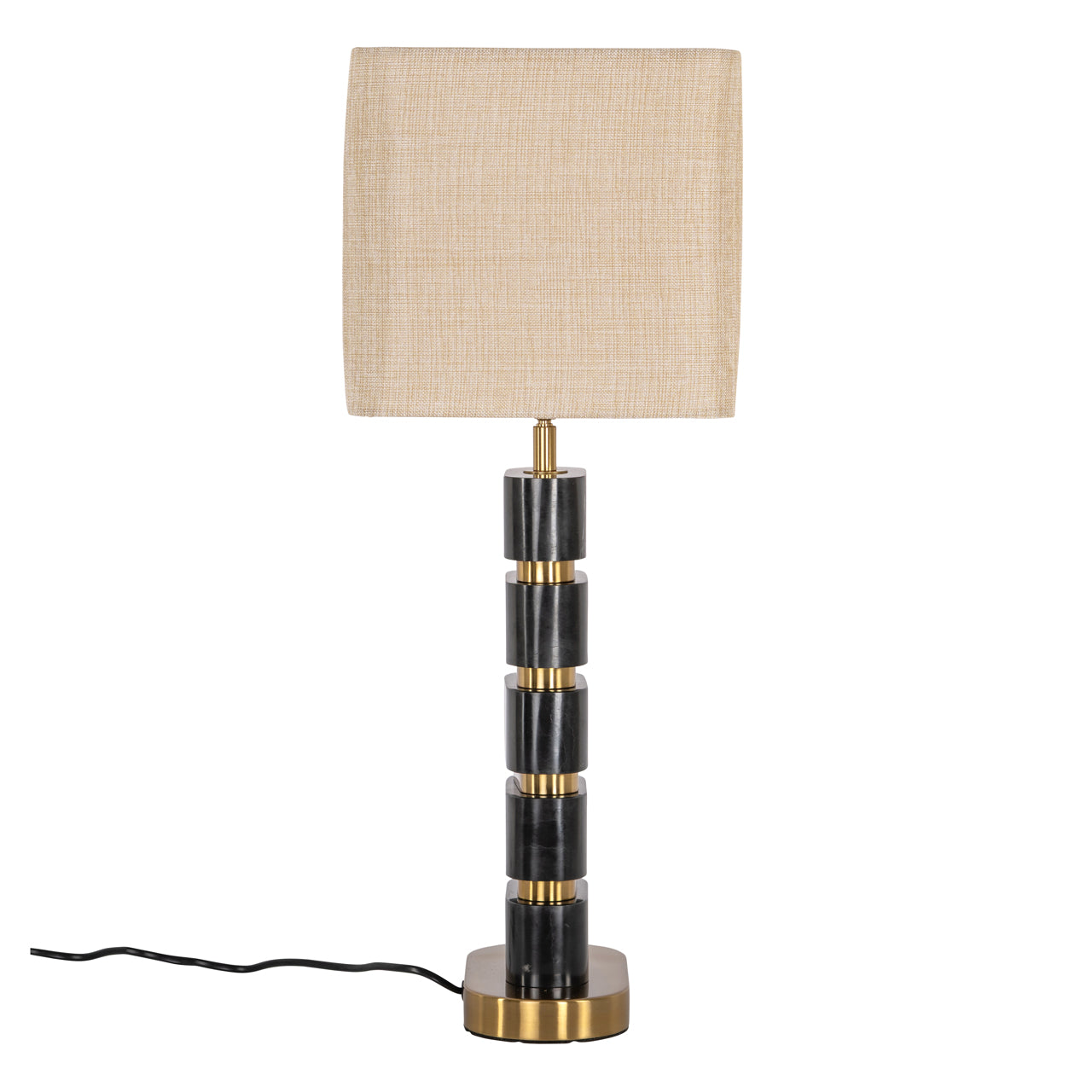 Richmond Möbel | Tischlampe Levina | Black-gold