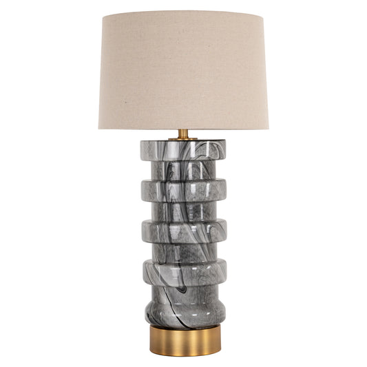 Richmond Möbel | Tischlampe Jaylee | Black-white