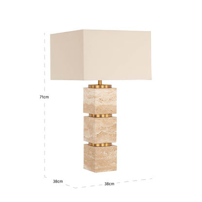 Richmond Möbel Tischlampe Jaella beige | 213397