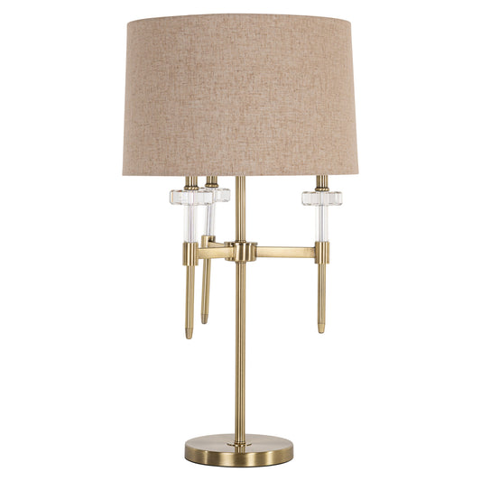 Richmond Möbel | Tischlampe Josie | Brushed-gold