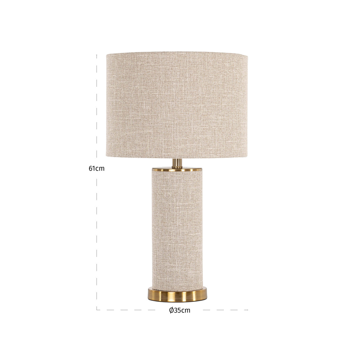 Richmond Möbel Tischlampe Joline beige | 213394