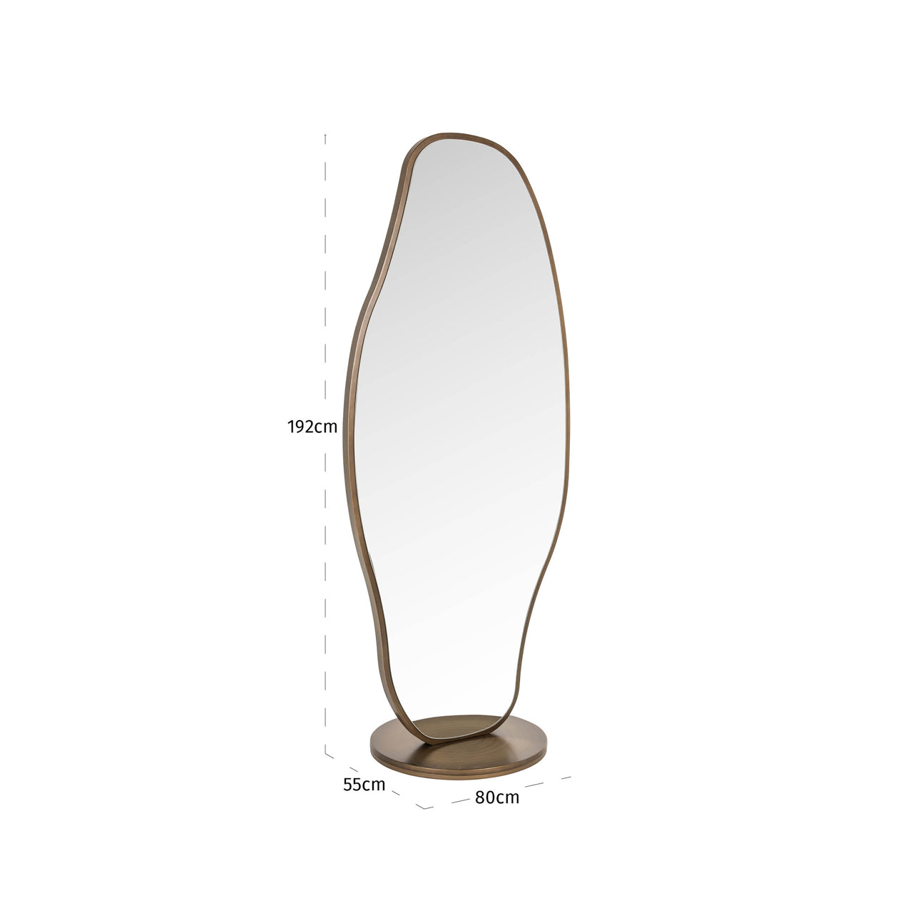Richmond Möbel | Spiegel Jalyce | Brushed-gold