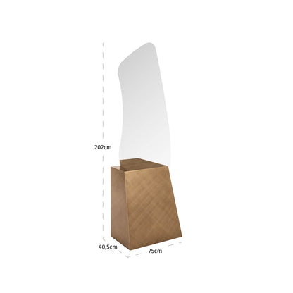 Richmond Möbel Spiegel Mayla brushed gold | 213504
