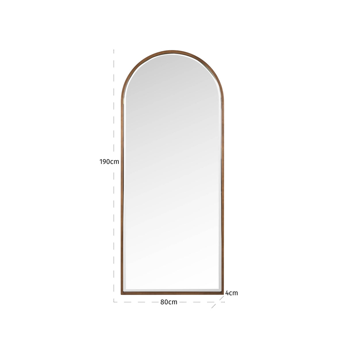 Richmond Möbel Spiegel Maylinn brushed gold | 213505