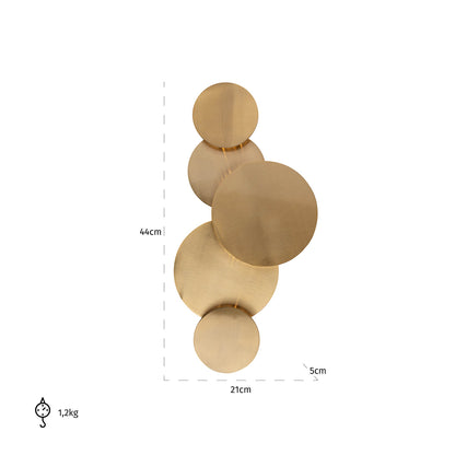 Richmond Möbel | Wandlampe Collin | Brushed-gold