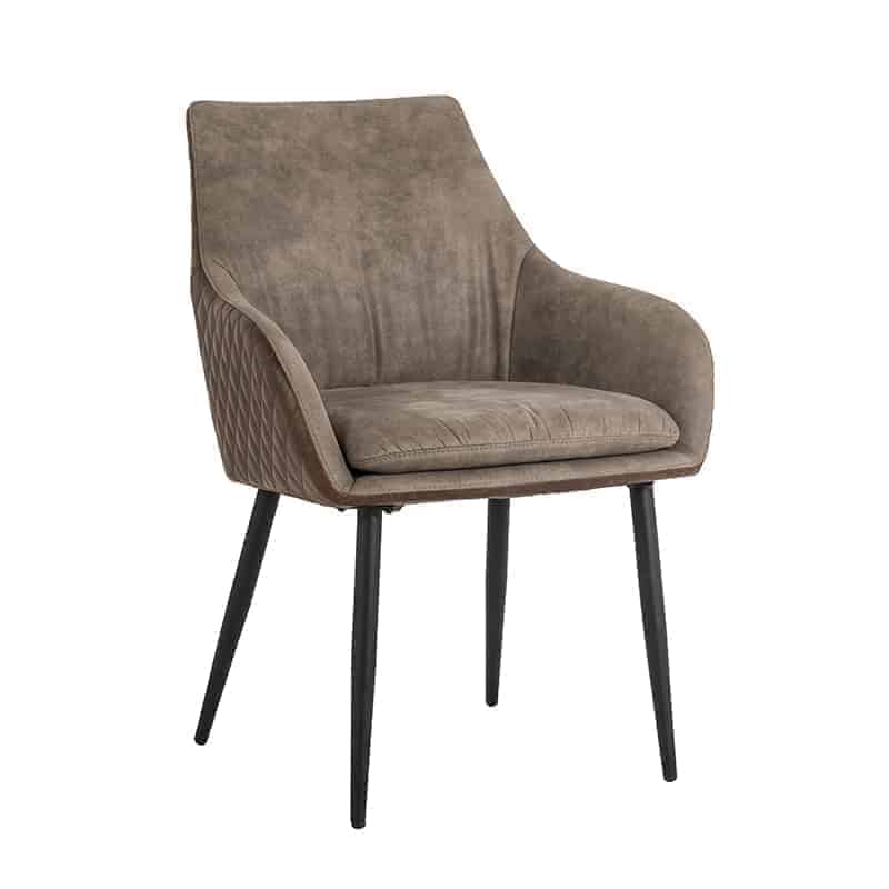 Richmond Möbel | Stuhl Chrissy aus Leder | Braun