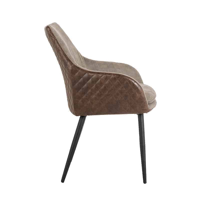 Richmond Möbel | Stuhl Chrissy aus Leder | Braun