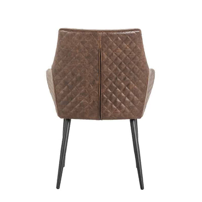 Richmond Möbel | Stuhl Chrissy aus Leder | Braun