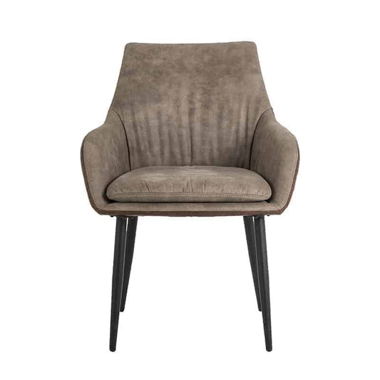 Richmond Möbel | Stuhl Chrissy aus Leder | Braun