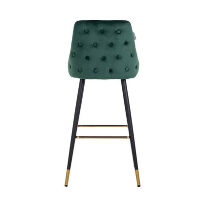 Richmond Möbel | Barhocker Imani aus Samt | Grün