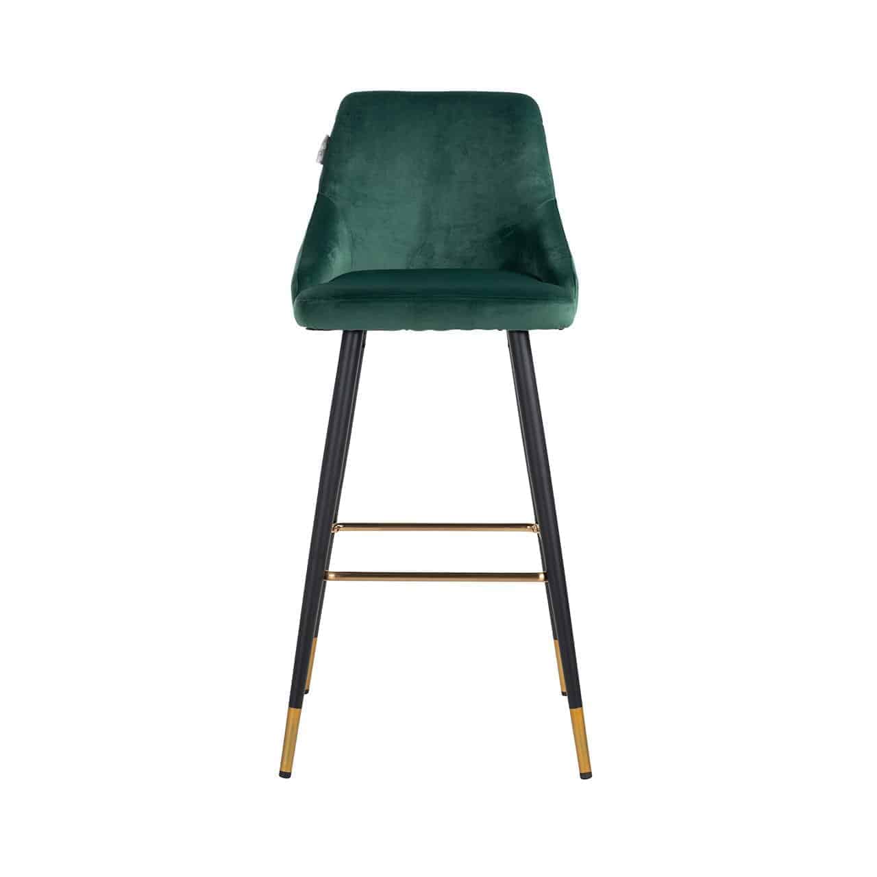 Richmond Möbel | Barhocker Imani aus Samt | Grün