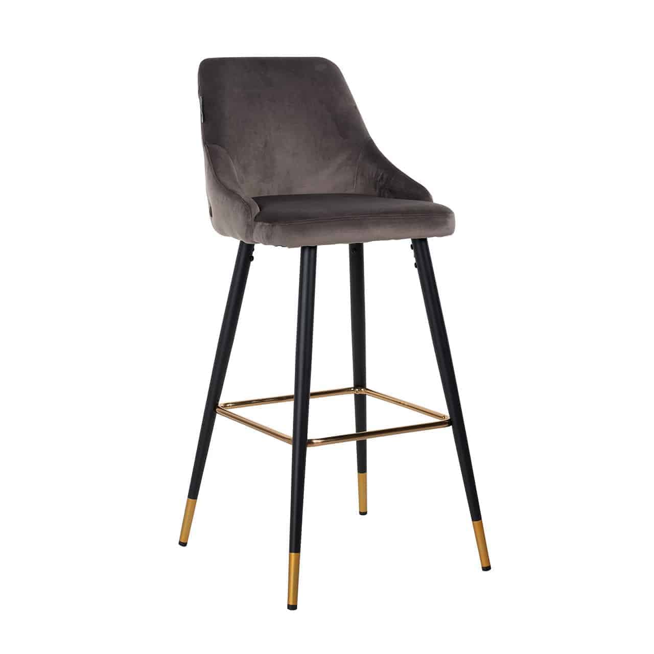 Richmond Möbel | Barhocker Imani aus Samt | Grün