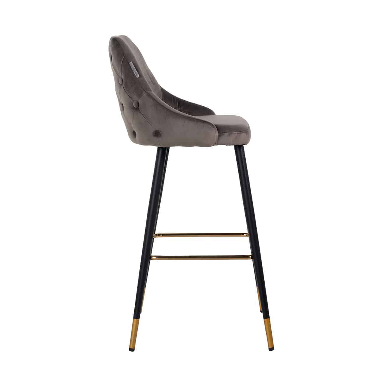 Richmond Möbel | Barhocker Imani aus Samt | Grün