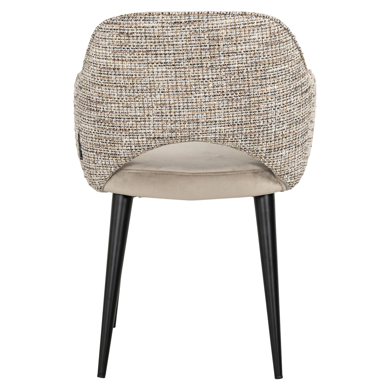 Richmond Möbel | Esszimmerstuhl Giovanna be straight dark brown / khaki velvet Feuerresistent | Trendy-nature