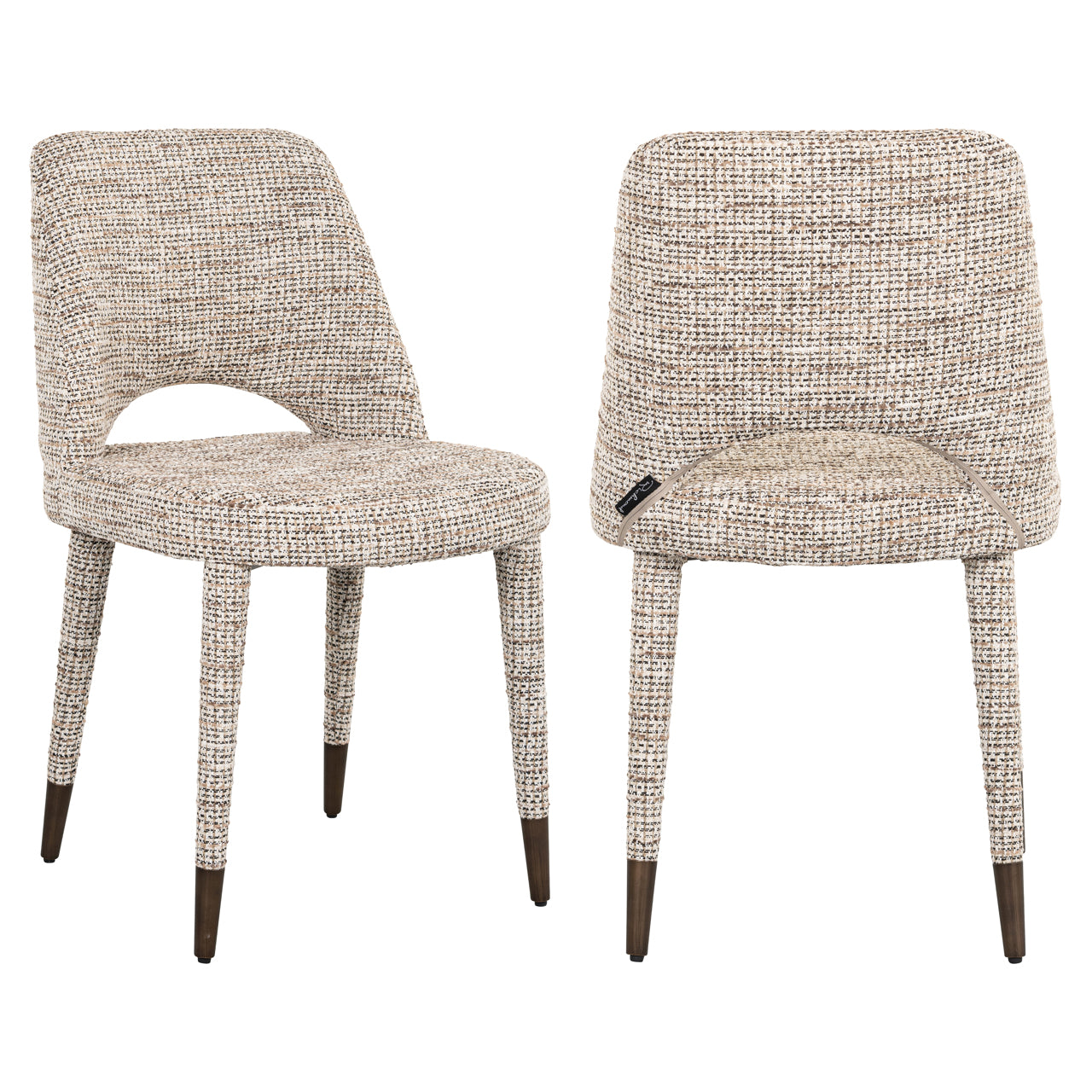 Richmond Möbel | Esszimmerstuhl Cecilia be straight dark brown (Set von 2) | Trendy-nature