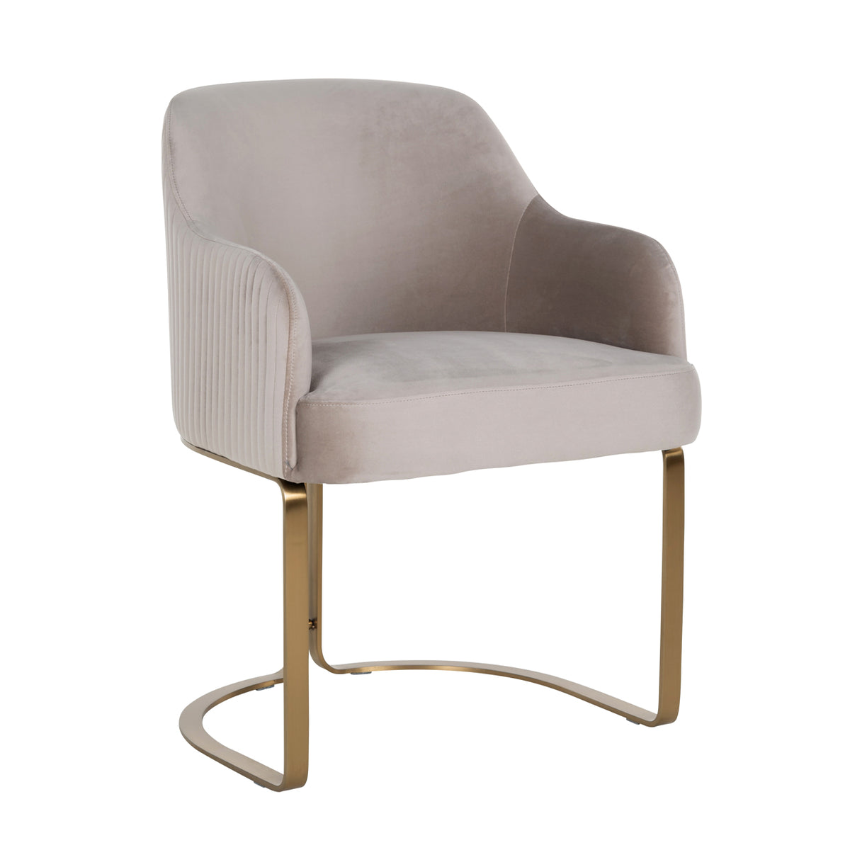 Richmond Möbel Esszimmerstuhl Hadley Feuerresistent khaki velvet | 211583