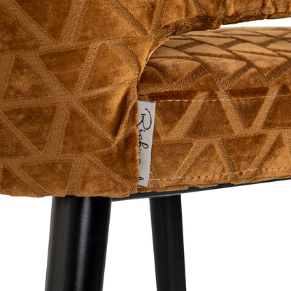 Richmond Möbel Barhocker Indigo old gold triangle | 212796