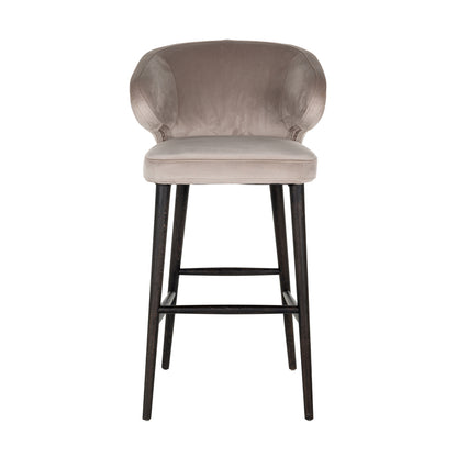Richmond Möbel Barhocker Indigo khaki velvet | 210464