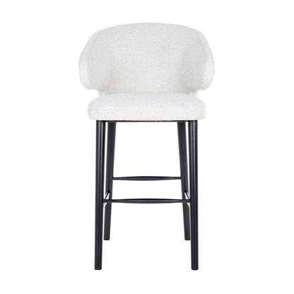 Richmond Möbel Barhocker Indigo white bouclé | 210675