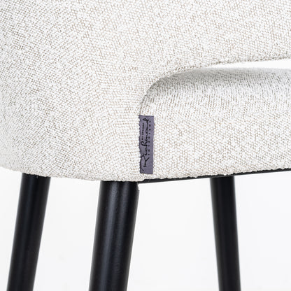 Richmond Möbel Barhocker Indigo white bouclé | 210675