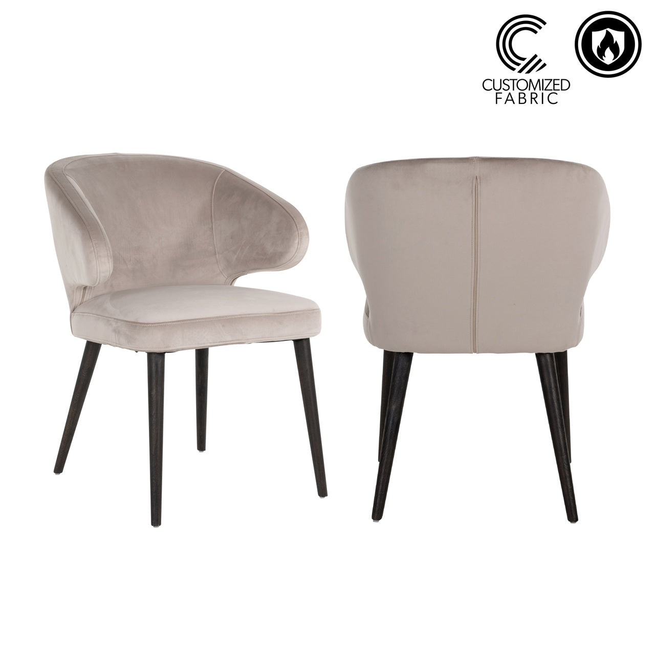Richmond Möbel | Esszimmerstuhl Indigo customized fire retardant