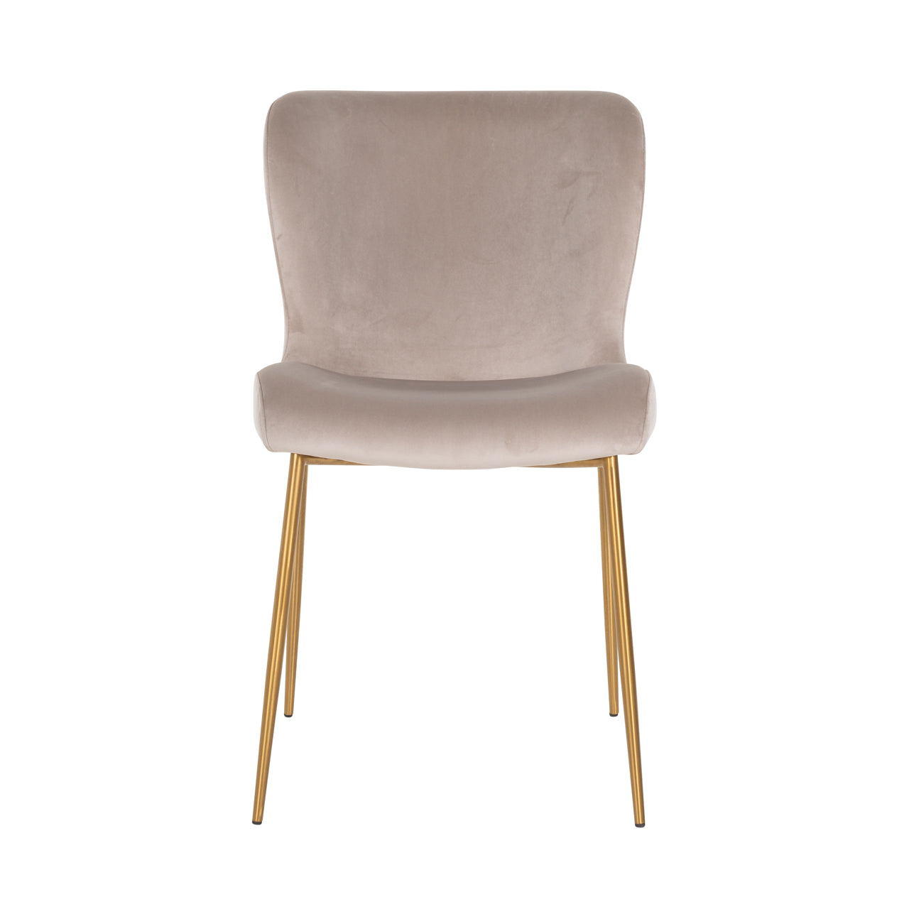 Richmond Möbel | Esszimmerstuhl Odessa Feuerresistent (Set von 2) | Khaki-velvet
