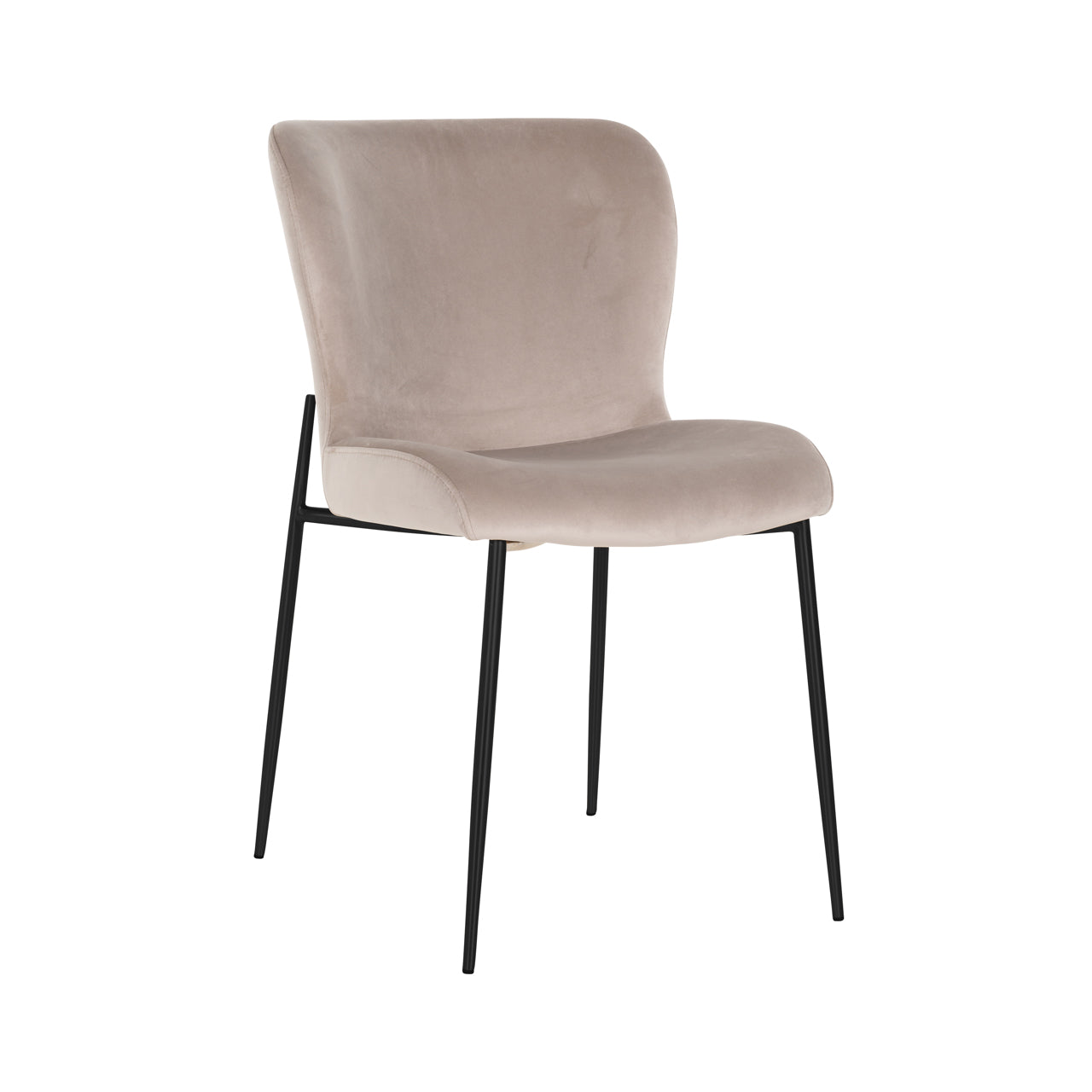 Richmond Möbel | Esszimmerstuhl Darby Feuerresistent (Set von 2) | Khaki-velvet