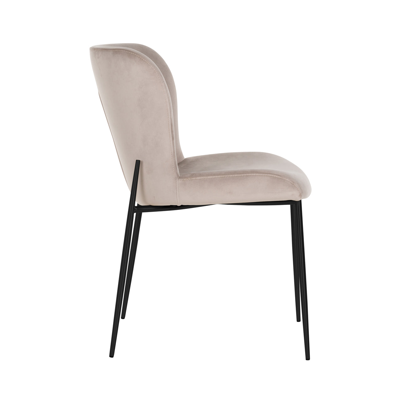 Richmond Möbel | Esszimmerstuhl Darby Feuerresistent (Set von 2) | Khaki-velvet