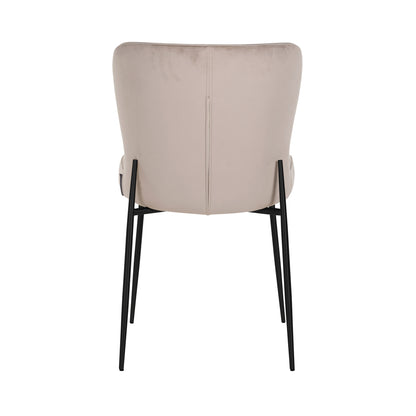 Richmond Möbel | Esszimmerstuhl Darby Feuerresistent (Set von 2) | Khaki-velvet