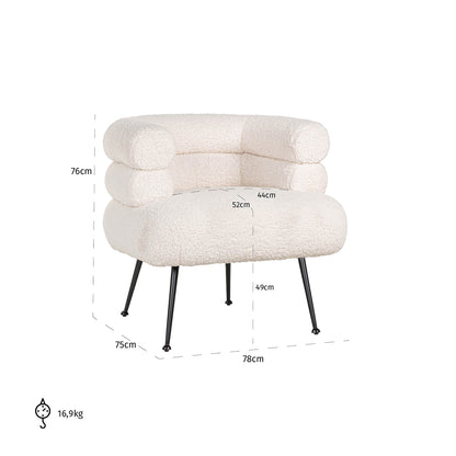 Richmond Möbel | Sessel Amelia | Weiß