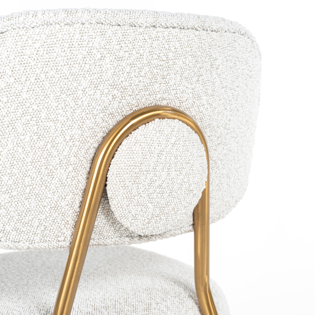 Richmond Möbel | Thekenstuhl Xenia (Set von 2) | White-boucle