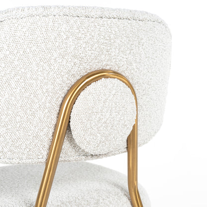 Richmond Möbel | Thekenstuhl Xenia (Set von 2) | White-boucle