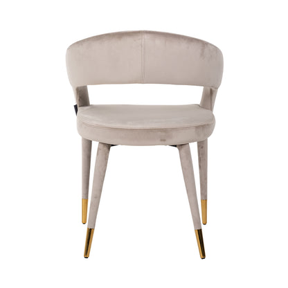 Richmond Möbel Esszimmerstuhl Gia Feuerresistent khaki velvet | 210753