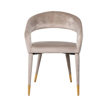 Richmond Möbel Esszimmerstuhl Gia Feuerresistent khaki velvet | 210753