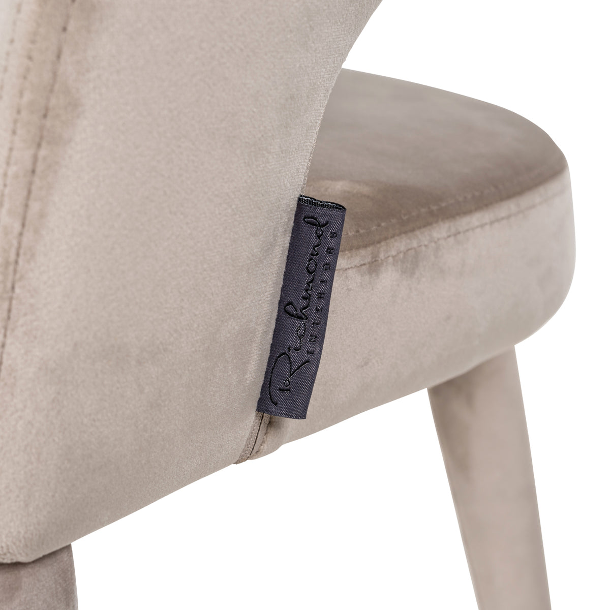 Richmond Möbel Esszimmerstuhl Gia Feuerresistent khaki velvet | 210753