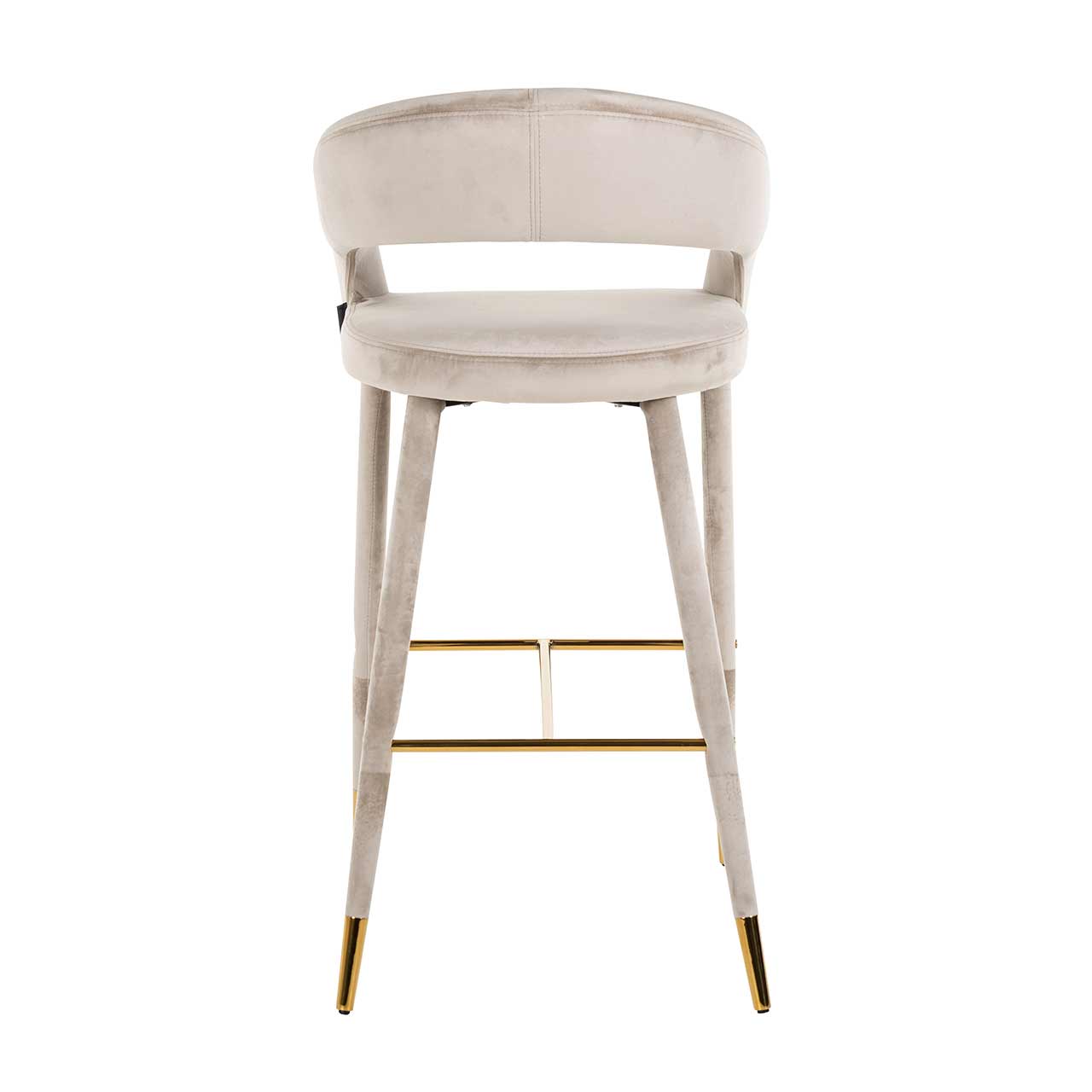 Richmond Möbel | Barhocker Gia aus Samt | Khaki